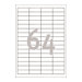 Avery - Weiss - 48.5 x 16.9 mm 6400 Etikett(en) (100 Bogen x 64) Mehrzwecketiketten