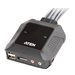 ATEN CS22DP - KVM-/Audio-/USB-Switch - 2 x KVM/Audio/USB - 1 lokaler Benutzer - Desktop