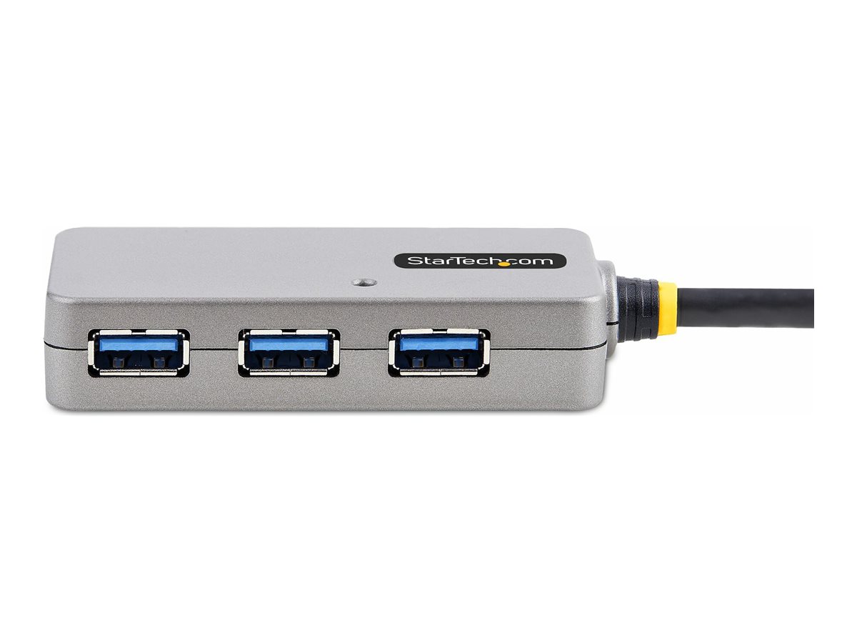 StarTech.com USB Extender Hub, 10m USB 3.0 Extension Cable with 4-Port USB Hub, Active/Bus Powered USB Repeater Cable, Optional 