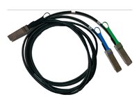 Mellanox LinkX 200Gb/s to 2x100Gb/s Splitter Cable - 200GBase Direktanschlusskabel - QSFP56 zu QSFP56 - 1 m - SFF-8665 - halogen