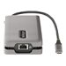 StarTech.com USB-C Multiport Adapter, 4K 60Hz HDMI/DP Video, 3-Port USB Hub, 100W Power Delivery Pass-Through, GbE, USB Type-C T