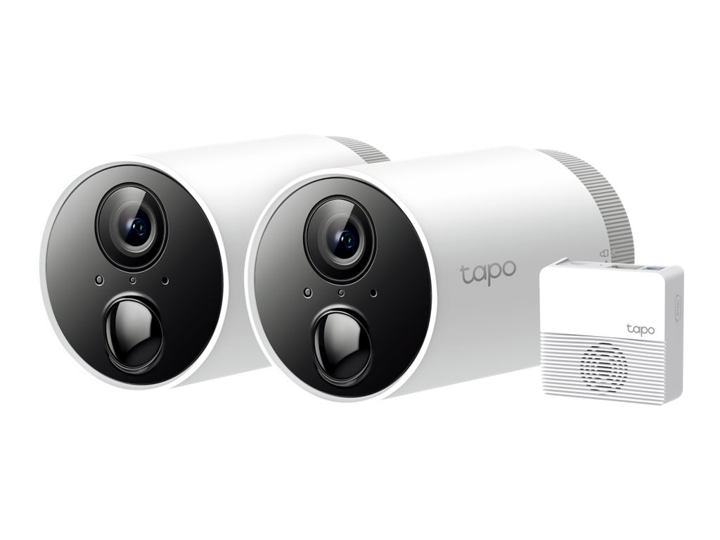Tapo C400S2 V1 - 2 x Tapo C400 Kameras + Tapo H200 Hub - Netzwerk-berwachungskamera - Aussenbereich, Innenbereich - staubbestn