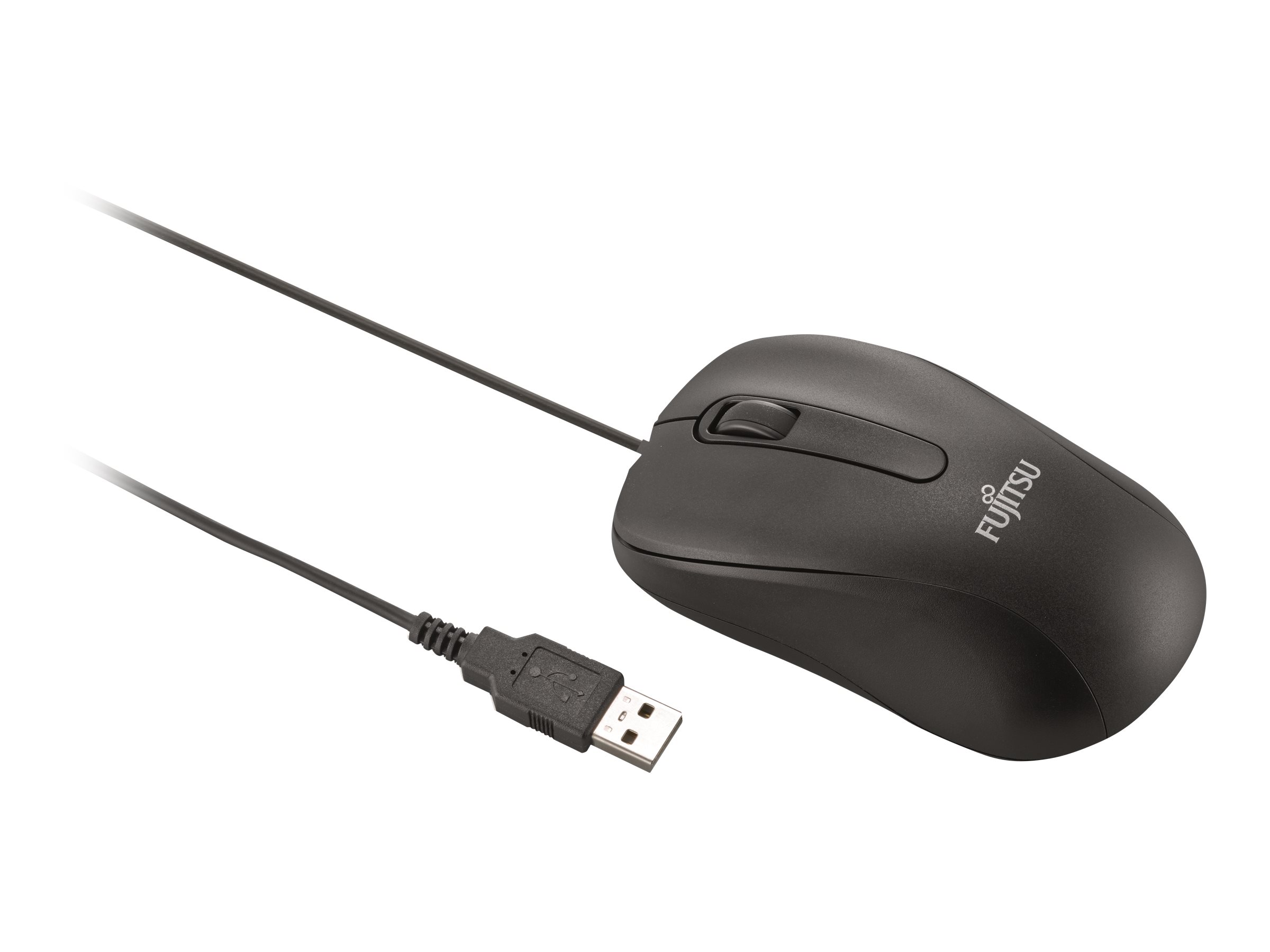 Fujitsu M520 - Maus - rechts- und linkshndig - optisch - 3 Tasten - kabelgebunden