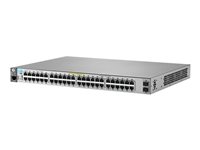 HPE Aruba 2530-48G-PoE+-2SFP+ - Switch - managed - 48 x 10/100/1000 (PoE+) + 2 x 10 Gigabit Ethernet / 1 Gigabit Ethernet SFP+ -