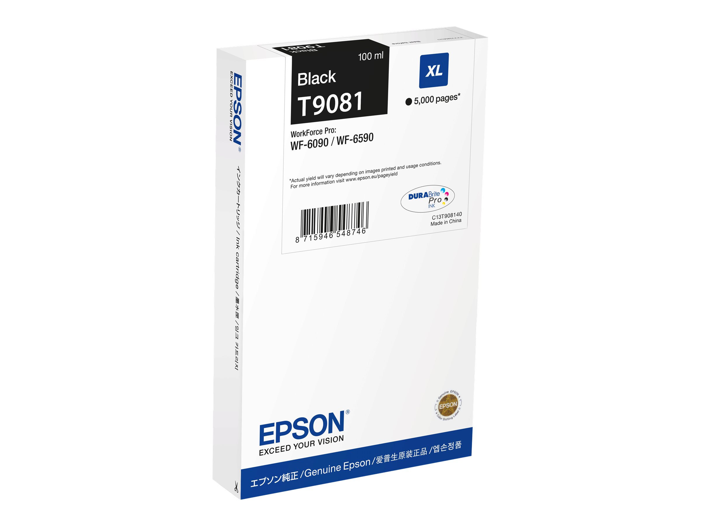 Epson T9081 - 100 ml - XL - Schwarz - original - Box
