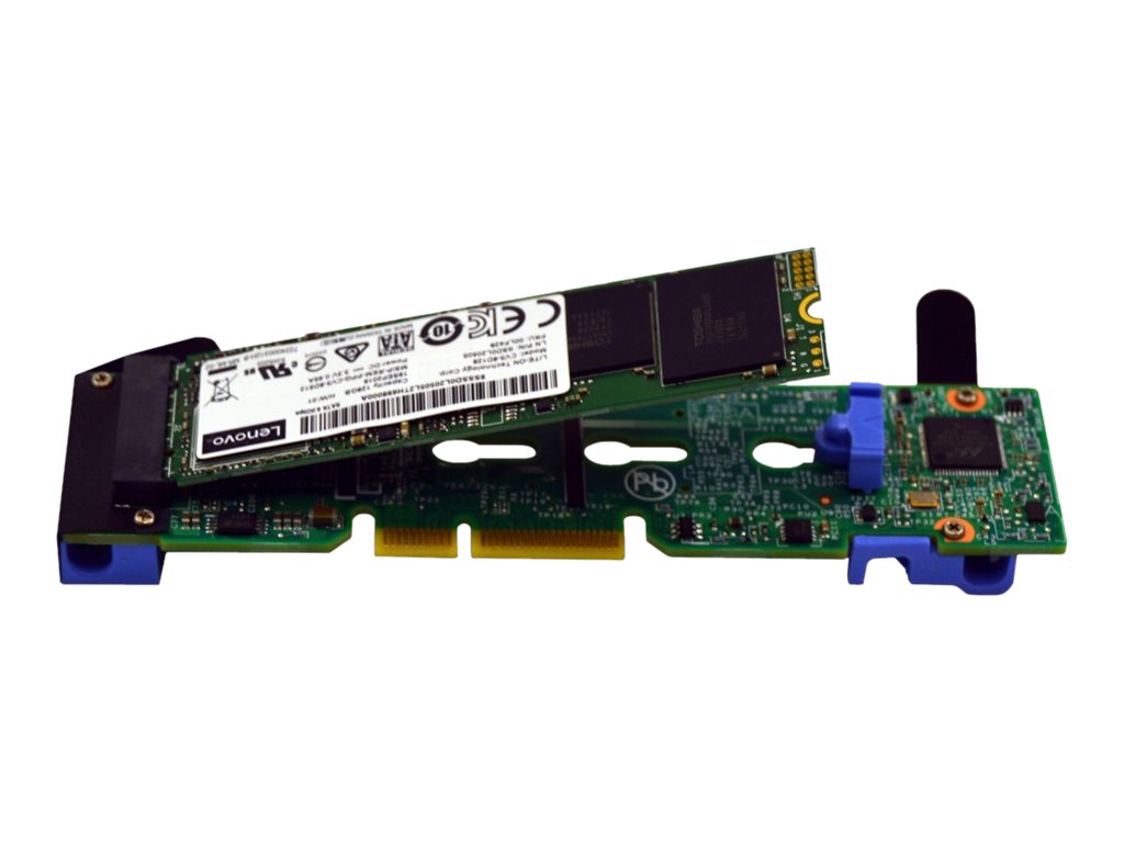 Lenovo ThinkSystem M.2 Enablement Kit - Speicher-Controller - M.2 - SATA 6Gb/s - RAID RAID 0, 1, JBOD - PCIe 2.0 x2