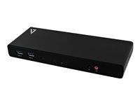 V7 UCDDS-1E - Dockingstation - USB-C / USB 3.0 - 2 x HDMI, 2 x DP - 1GbE