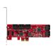 StarTech.com PCIe SATA Controller Karte - 10 Port SATA 3 Erweiterungskarte/Kontroller - 6Gbit/s - Full- und Low-Profile Blende -