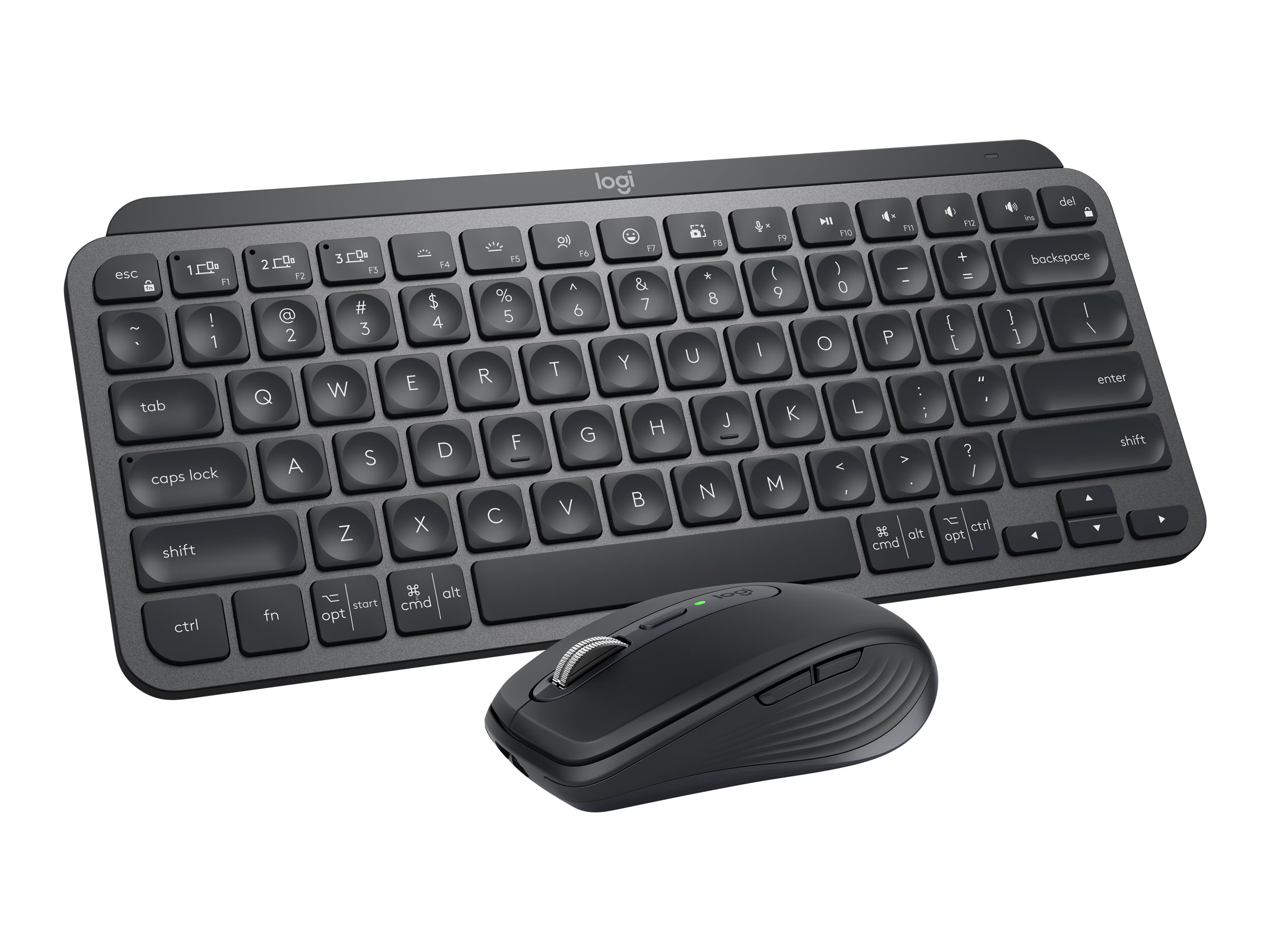 Logitech MX Keys Mini Combo for Business - Tastatur-und-Maus-Set - hinterleuchtet - kabellos - Bluetooth LE - QWERTY