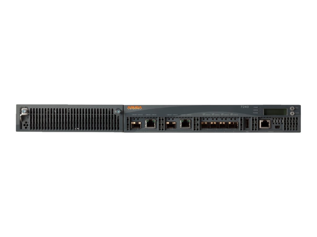 HPE Aruba 7210 (RW) Controller - Netzwerk-Verwaltungsgerät - 128 MAPs (verwaltete Zugriffspunkte) - 10 GigE - 1U - K-12 Ausbildu