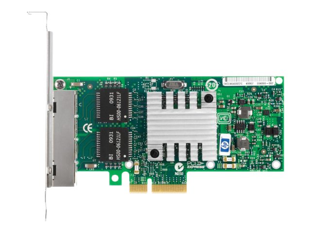 HPE NC365T - Netzwerkadapter - PCIe 2.0 x4 Low-Profile - Gigabit Ethernet x 4 - fr ProLiant DL360p Gen8, DL380 G6, DL385 G6, DL