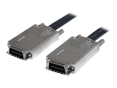 StarTech.com 2m Infiniband SCSI SAS Kabel extern - SFF-8470 auf SFF8470 - Serial Attached SCSI SAS Kabel - Externes SAS-Kabel - 