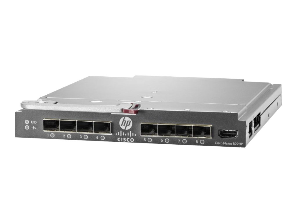 Cisco B22HP - Erweiterungsmodul - 10 GigE, FCoE - 16 Anschlüsse + 8 x SFP+ (Uplink) - für Integrity Superdome 2 CB900s i6; ProLi