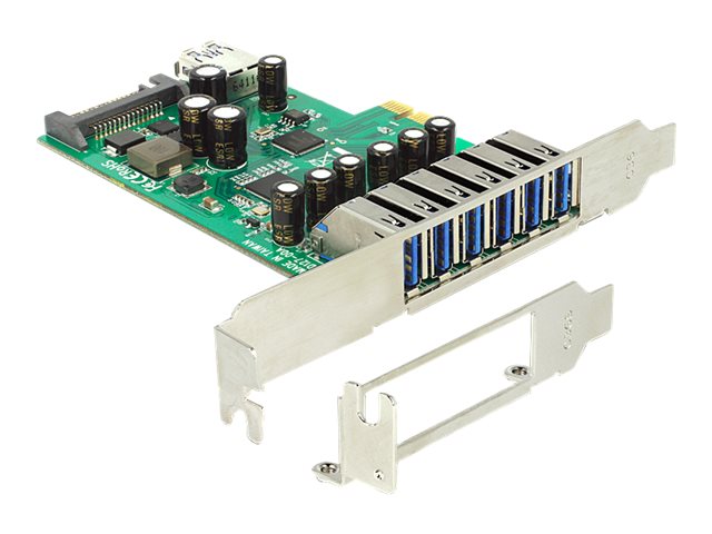DeLock PCI Express Card > 6 x extern + 1 x intern USB 3.0 - USB-Adapter - PCIe 2.0 - USB 3.0 x 7