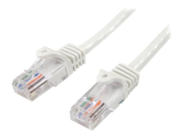 StarTech.com CAT5e Cable - 7 m White Ethernet Cable - Snagless - CAT5e Patch Cord - CAT5e UTP Cable - RJ45 Network Cable