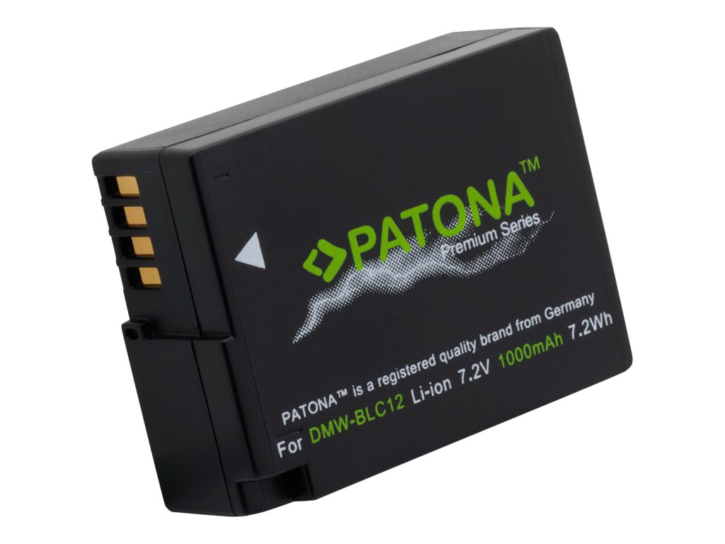 PATONA - Batterie - Li-Ion - 1000 mAh - für Panasonic Lumix DMC-FZH1, FZ1000; Lumix G DC-G90, G91, G95, DMC-G70, G8, G80, G81, G