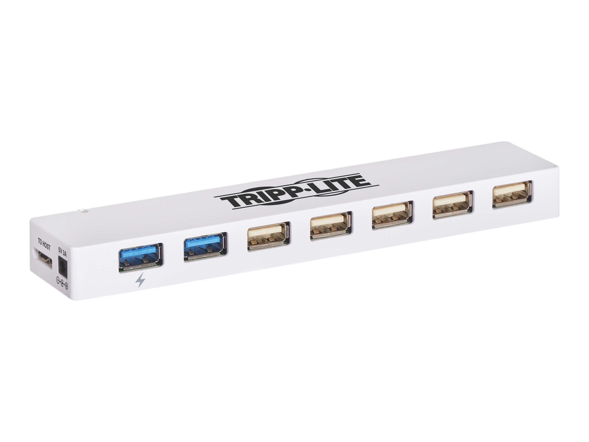 Tripp Lite 7-Port USB 3.0 / USB 2.0 Combo Hub - USB Charging, 2 USB 3.0 & 5 USB 2.0 Ports - Hub - 2 x SuperSpeed USB 3.0 + 5 x U