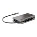 StarTech.com USB-C Multiport Adapter, HDMI/VGA, 4K 60Hz Video, 3-Port USB Hub, 100W Power Delivery Pass-Through, GbE, USB Type-C