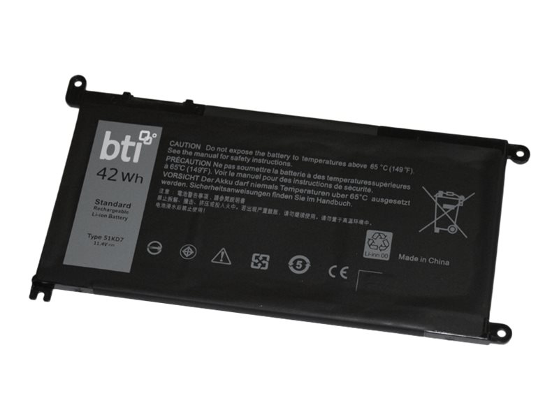 BTI 51KD7-BTI - Laptop-Batterie (gleichwertig mit: Dell 51KD7, Dell 051KD7, Dell FY8XM, Dell 0FY8XM, Dell Y07HK) - Lithium-Polym