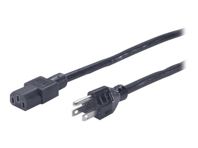 APC - Stromkabel - NEMA 5-15 (M) zu power IEC 60320 C13 - Wechselstrom 120 V - 2.44 m - Schwarz