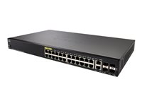 Cisco Small Business SF350-24P - Switch - L3 - managed - 24 x 10/100 (PoE+) + 2 x Combo Gigabit Ethernet/Gigabit SFP + 2 x Gigab