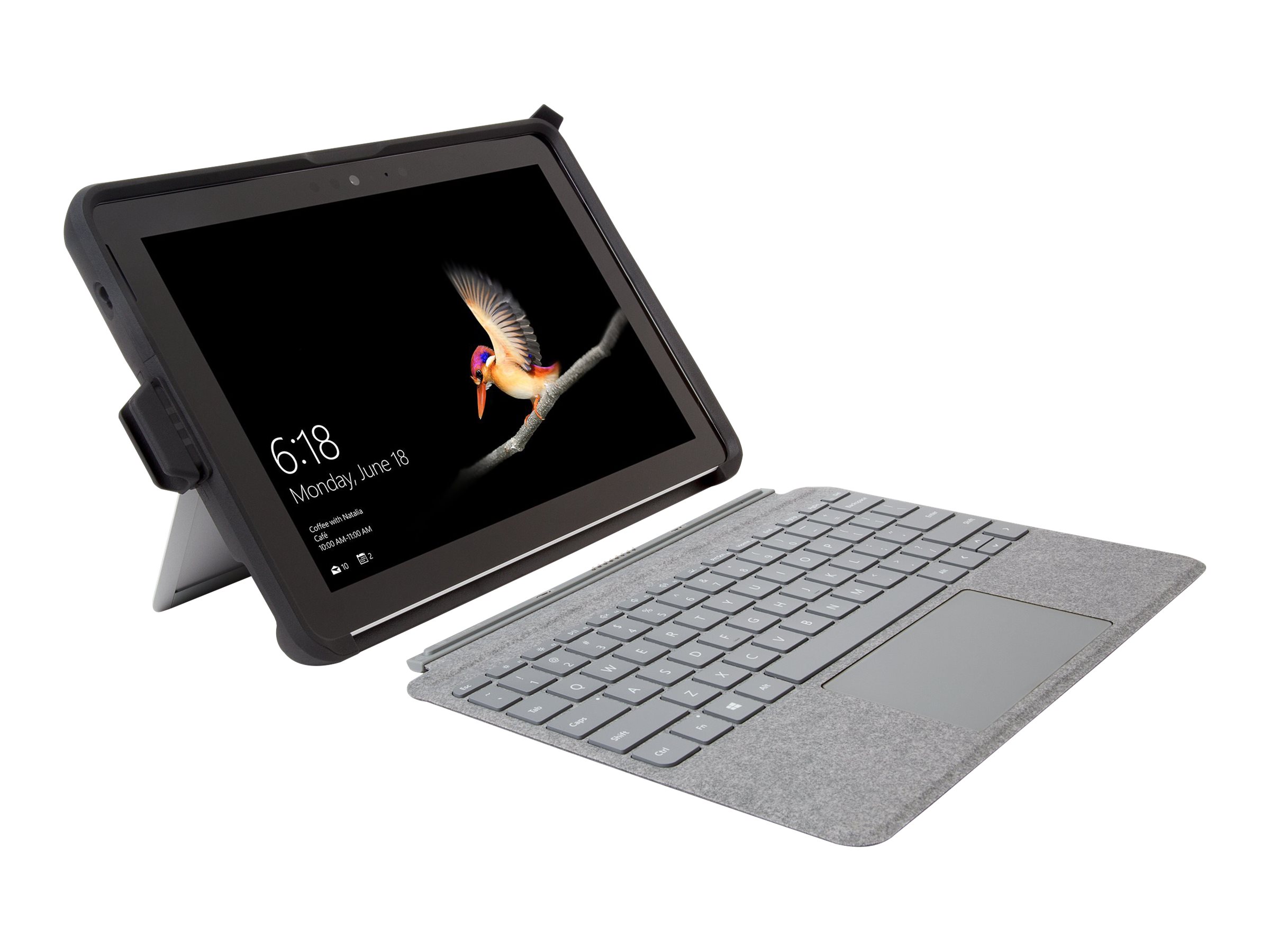 Kensington BlackBelt Rugged Case for Surface Go - Schutzhlle fr Tablet - widerstandsfhig - Silikon, Polycarbonat, Thermoplast