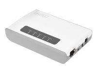 DIGITUS - Server fr kabellose Gerte - 2 Anschlsse - 100Mb LAN, USB 2.0 - Wi-Fi - 2.4 GHz
