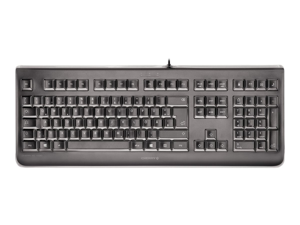 CHERRY KC 1068 - Tastatur - USB - Schweiz - Schwarz
