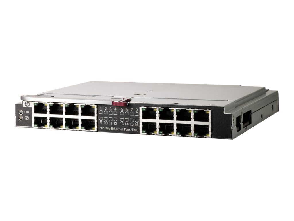 HPE 1Gb Ethernet Pass-Thru Module - Erweiterungsmodul - Gigabit Ethernet x 16 - fr BLc3000 Enclosure; BLc7000 Three-Phase Enclo