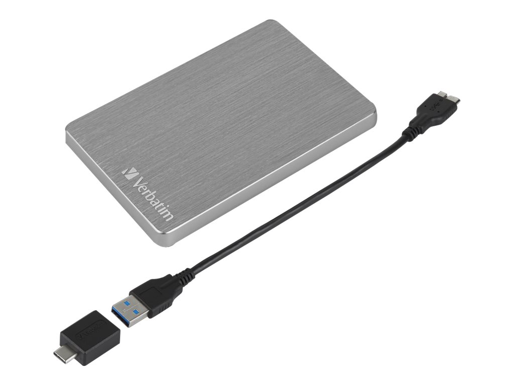 Verbatim Store 'n' Go Slim - Festplatte - 1 TB - extern (tragbar) - USB 3.2 Gen 1 - Space-grau