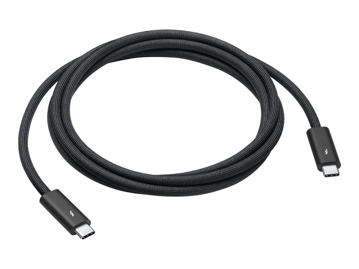 Apple Thunderbolt 4 Pro - USB-Kabel - 24 pin USB-C (M) zu 24 pin USB-C (M) - USB 3.1 Gen 2 / Thunderbolt 3 / Thunderbolt 4 - 1.8