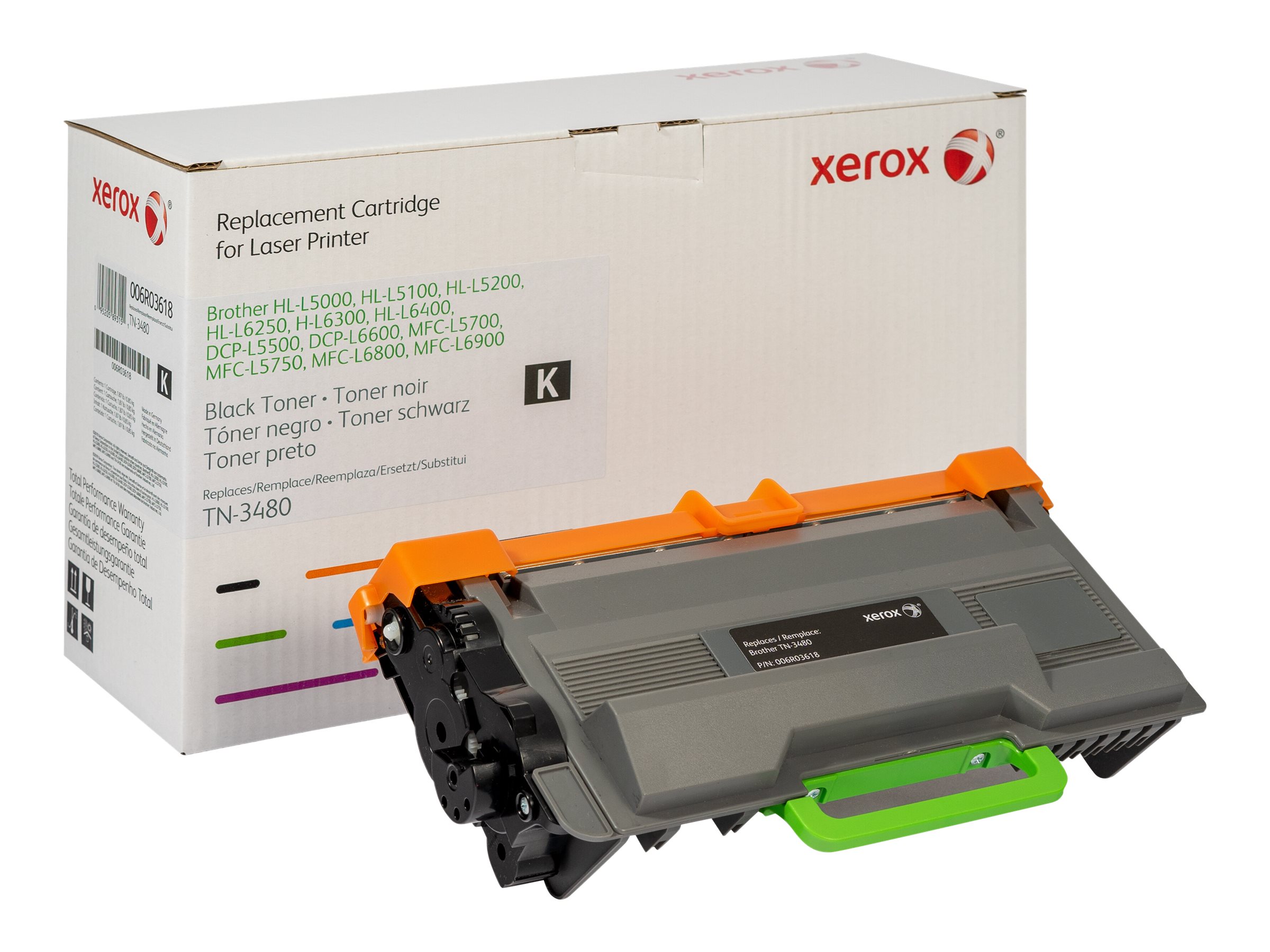 Xerox - Schwarz - kompatibel - Tonerpatrone (Alternative zu: Brother TN3480) - fr Brother HL-L5000, L5100, L5200, L6200, L6300,