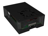 ICY BOX IB-RP108 - Hlle - Kunststoff, Aluminium - halbdurchsichtig, Anthrazit/schwarz