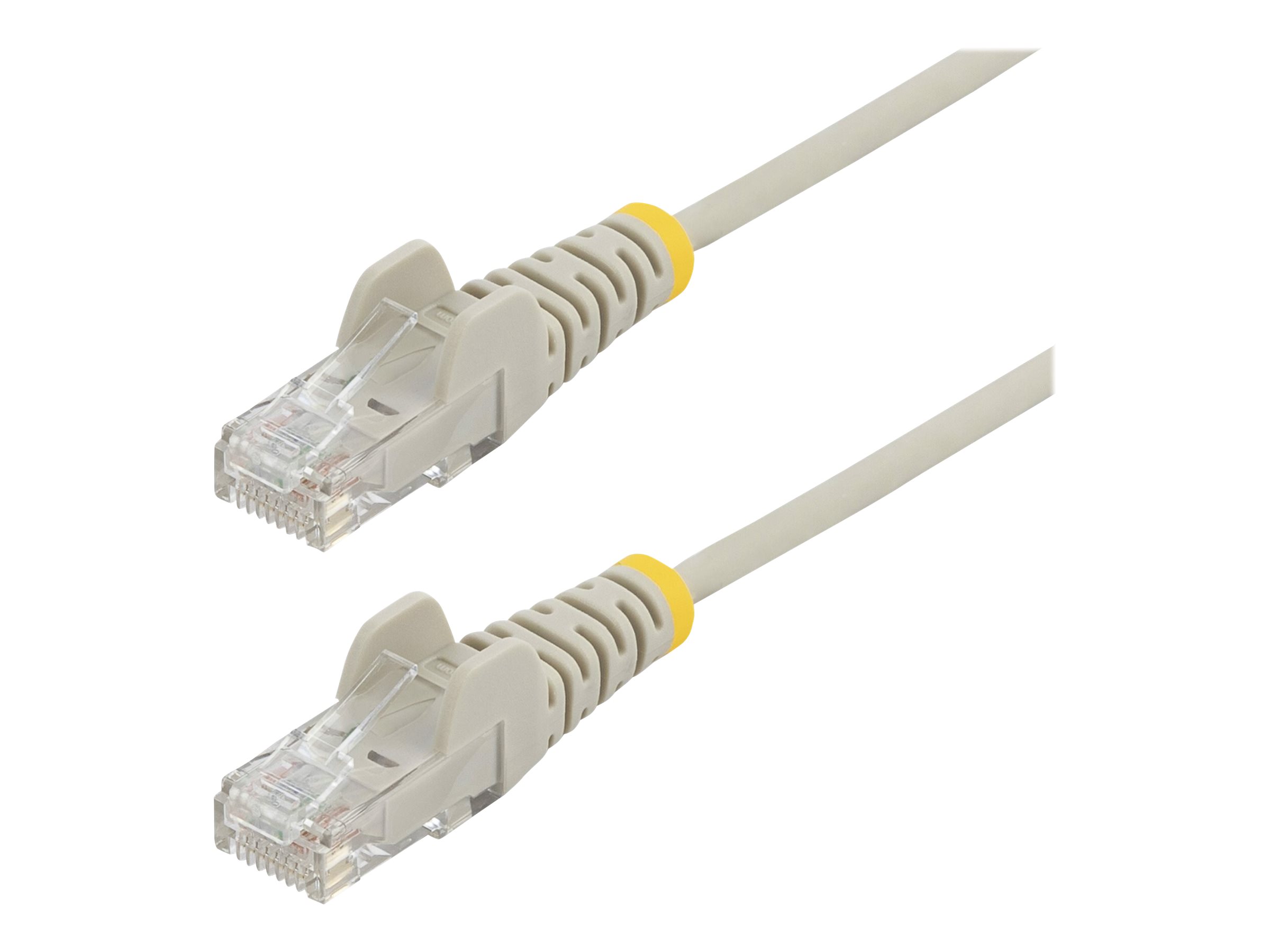 StarTech.com 1,5 m Cat6-Kabel - Schlankes Cat6-Patchkabel - Grau - Snagless RJ45-Anschlusse - Gigabit-Ethernet-Kabel - 28 AWG