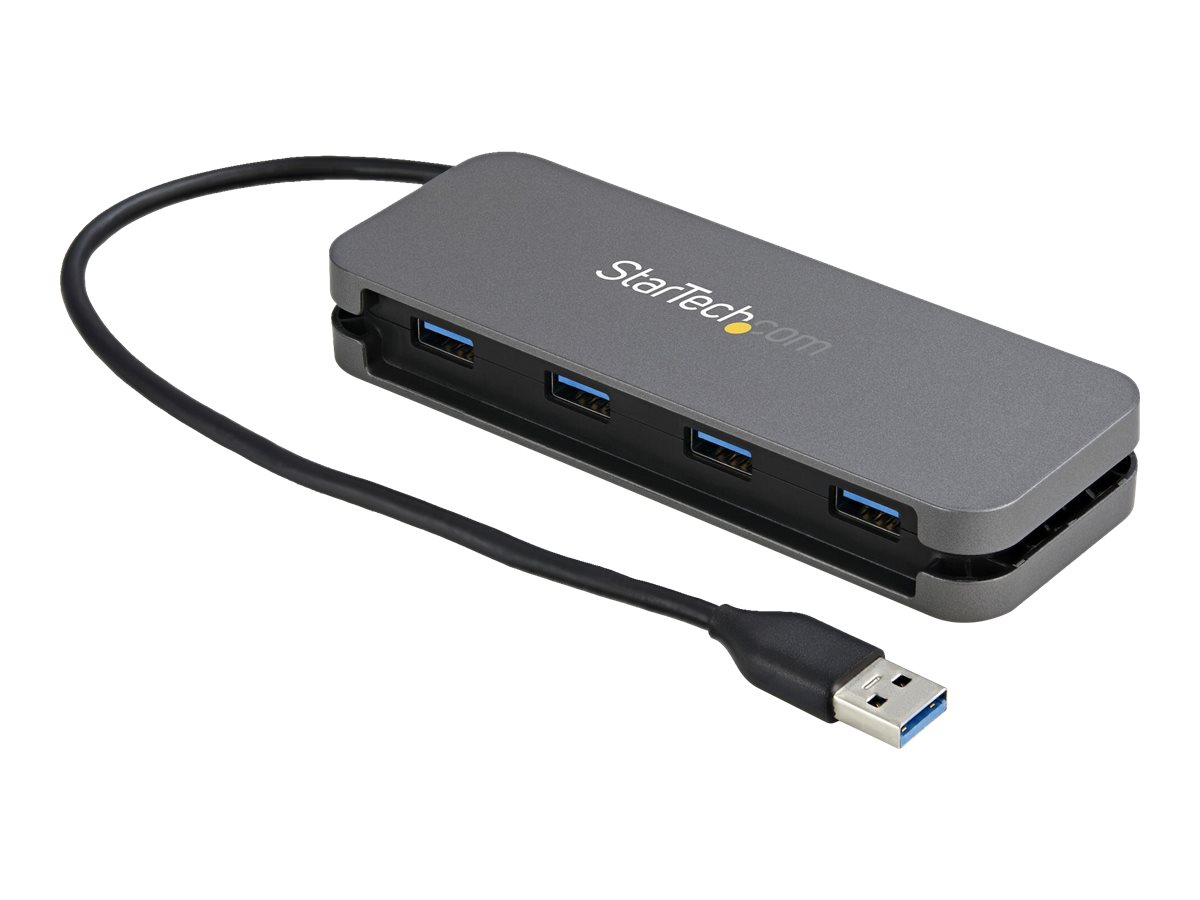 StarTech.com 4 Port USB 3.0 Hub - SuperSpeed 5 Gbit/s USB 3.1 Gen 1 Type-A Verteiler - USB Bus Powered -  28cm USB Host Kabel (H