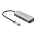 HyperDrive 4-in-1 USB-C Hub - Dockingstation - USB-C - HDMI