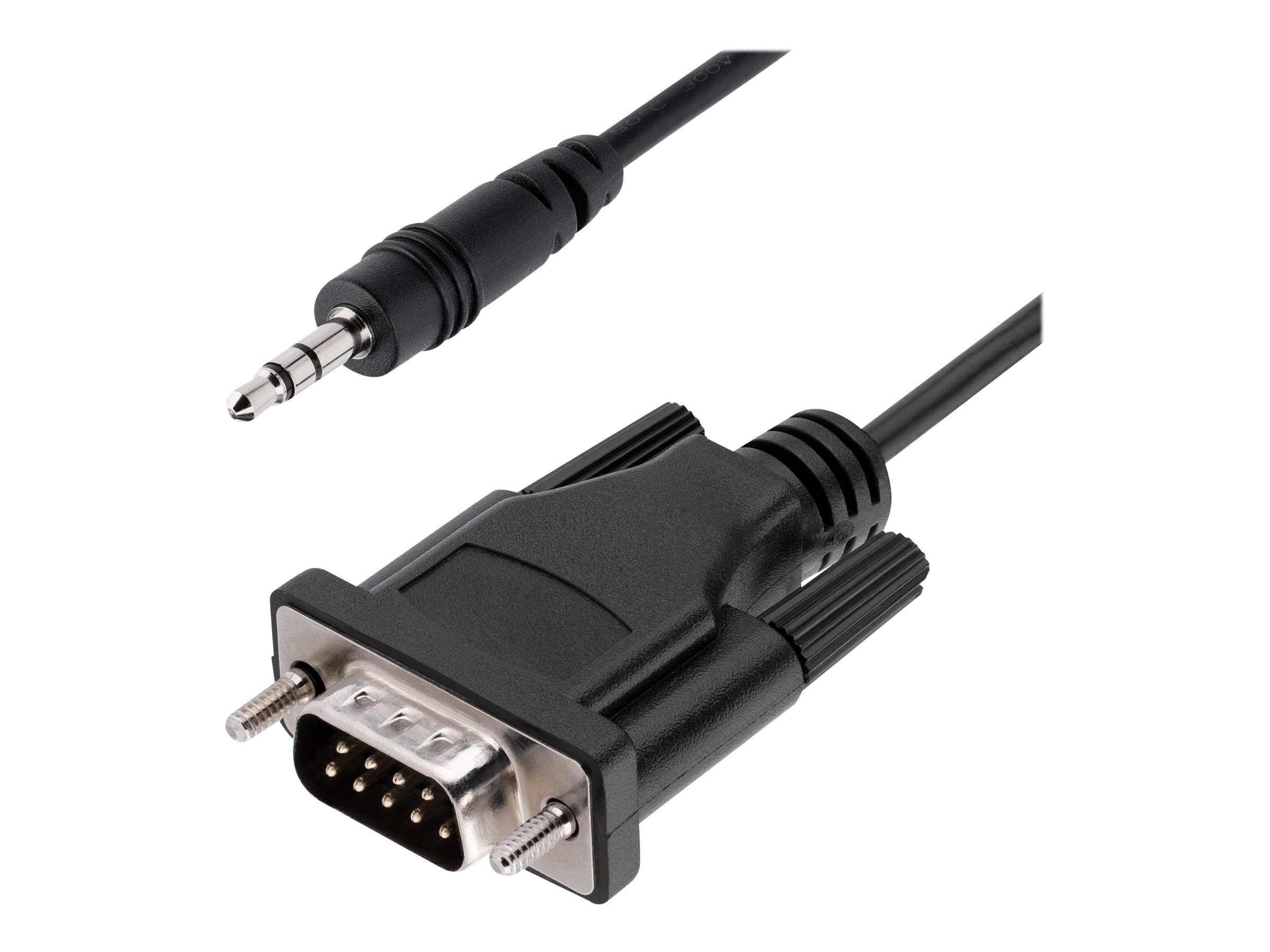 StarTech.com 3ft (1m) DB9 to 3.5mm Serial Cable for Serial Device Configuration, RS232 DB9 Male to 3.5mm Cable for Calibrating P