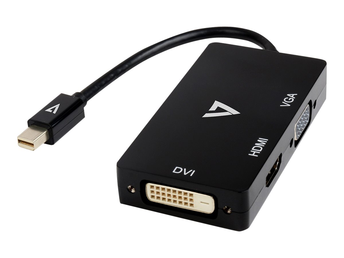 V7 - Externer Videoadapter - Mini DisplayPort - DVI, HDMI, VGA - Schwarz