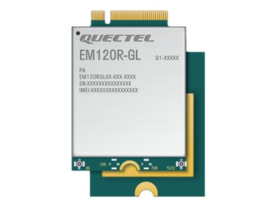 Quectel EM120R-GL - Drahtloses Mobilfunkmodem - 4G LTE Advanced - M.2 Card - 600 Mbps - fr (WWAN-ready): ThinkPad L14 Gen 2 20X