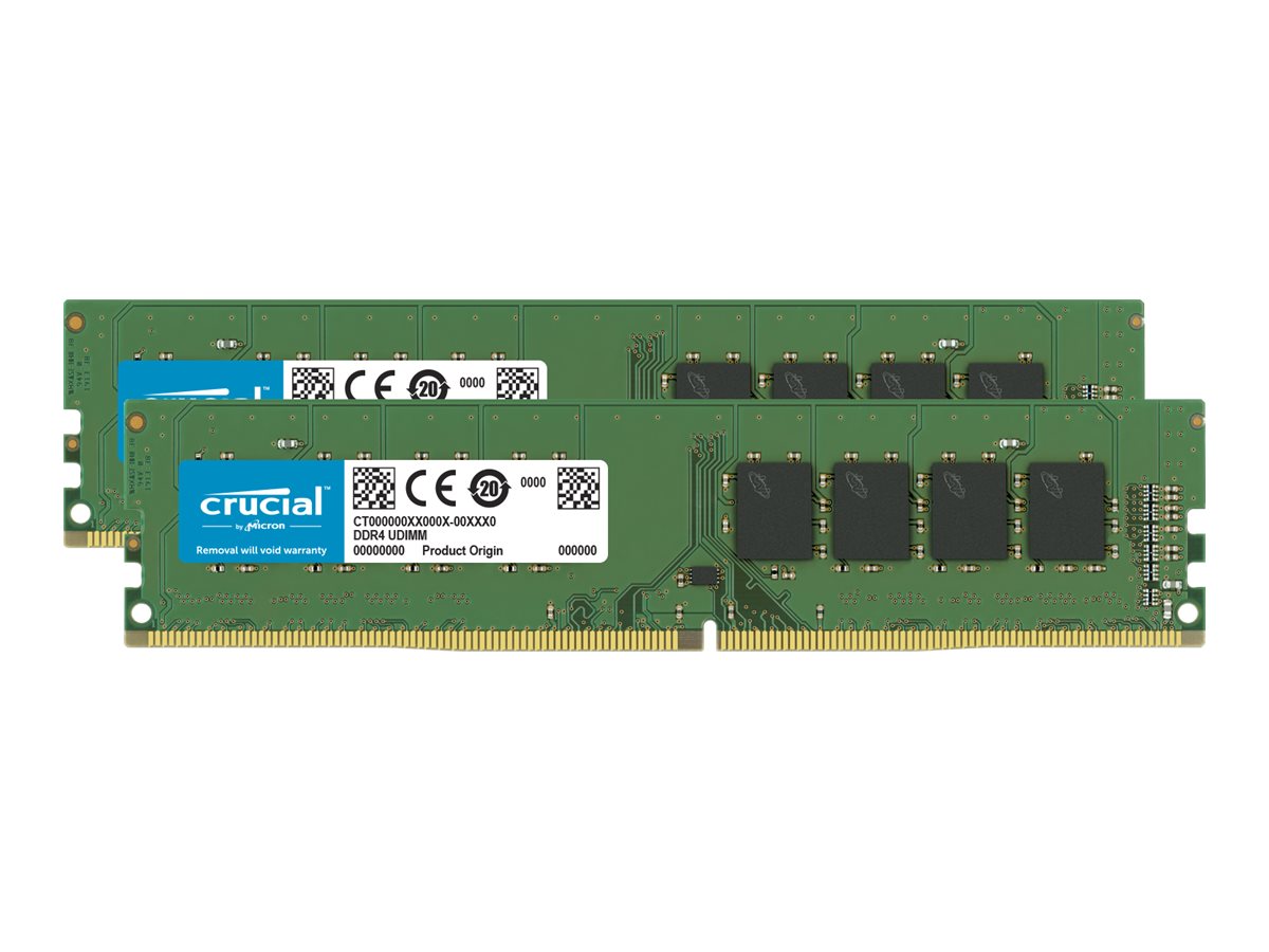 Crucial - DDR4 - kit - 64 GB: 2 x 32 GB - DIMM 288-PIN - 3200 MHz / PC4-25600