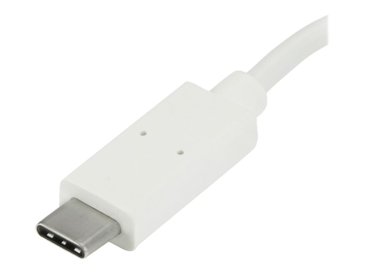 StarTech.com 4 Port USB-C Hub - USB C und 3x USB-A - USB 3.0 Hub - Weiss - 4 Port USB Hub - USB Port Expander