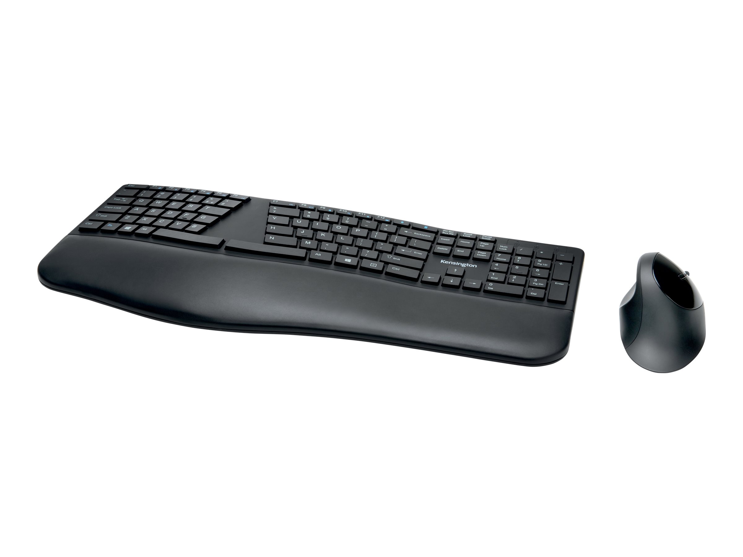 Kensington Pro Fit Ergo Wireless Keyboard and Mouse - Tastatur-und-Maus-Set - kabellos - 2.4 GHz, Bluetooth 4.0, Bluetooth 4.2 -