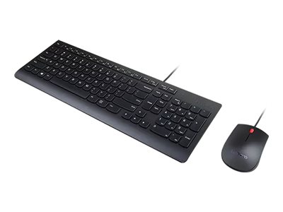Lenovo Essential Wired Combo - Tastatur-und-Maus-Set - USB - Franzsisch