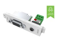 VISION TechConnect 3 VGA+3.5mm D module - Modulares Faceplate-Snap-In - HD-15, Mini-Phone Stereo 3,5 mm
