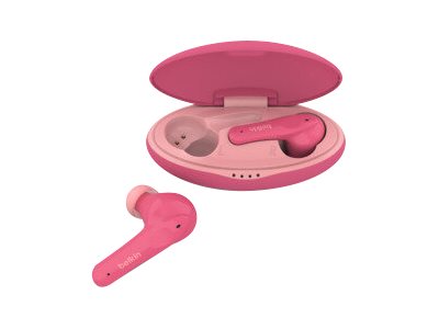 Belkin SoundForm Nano for Kids - True Wireless-Kopfhörer mit Mikrofon - im Ohr - Bluetooth - pink