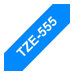 Brother TZe-555 - Weiss auf blau - Rolle (2,4 cm x 8 m) 1 Kassette(n) laminiertes Band - fr Brother PT-D600; P-Touch PT-D800, P