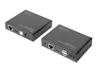 DIGITUS DS-55505 - Extender Set - KVM-/Audio-/USB-Extender - HDBaseT 2.0 - USB - bis zu 100 m
