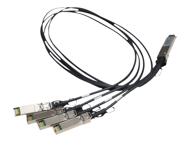 HPE X240 Direct Attach Copper Splitter Cable - Netzwerkkabel - SFP+ zu QSFP+ - 1 m - für HPE 5900AF-48; Edgeline e920; FlexFabri