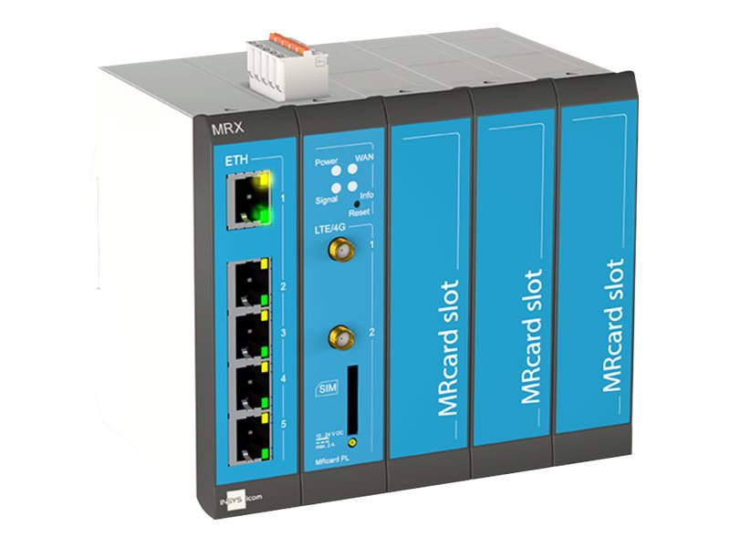 INSYS icom MRX5 LTE450 1.0 - Router - WWAN - 4G - an DIN-Schiene montierbar