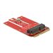 DeLOCK Mini PCIe > M.2 Key E slot - Speicher-Controller - M.2 - 1 Sender/Kanal - M.2 Card - PCIe Mini Card